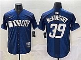 Men's Detroit Tigers #39 Zach McKinstry 2024 Navy City Connect Cool Base Limited Stitched Jersey,baseball caps,new era cap wholesale,wholesale hats